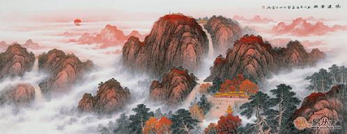 為什么說辦公室宜掛寓意好的山水畫?里面大有講究