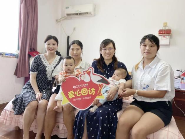 寧波送子鳥醫院愛心回訪,兩年不孕治療后懷上小棉襖