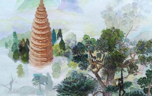 中國最早的密檐式磚塔 嵩岳寺塔建于公元509年