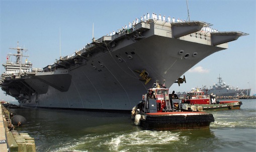 世界第一艘核動力航空母艦 二戰后美國建造的“企業”號
