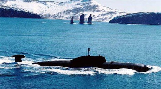 世界上最大的潛艇 俄羅斯的“Akula”核潛艇排水量為26500噸