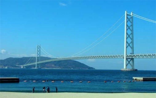 世界上最長的吊橋 明石海峽大橋全長3911米