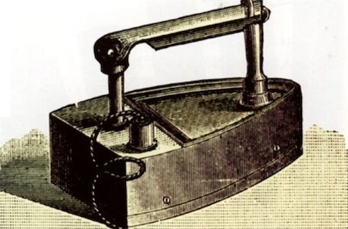 最早的電慰斗 美國亨利在1882年發明