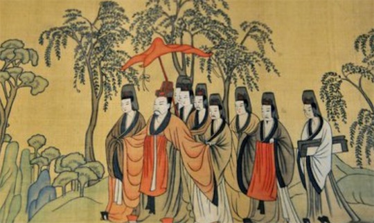 中國最早的文學作品插圖 《洛神賦圖》是東晉顧愷之的畫作