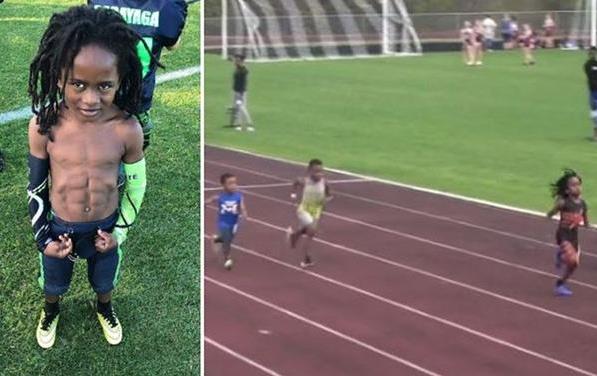 7歲“地球最快男孩”,百米跑出13秒48將打破世界紀錄