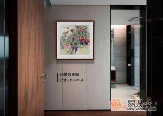 玄關裝飾畫掛什么好?名家手繪國畫作品掛家,吉祥又好看