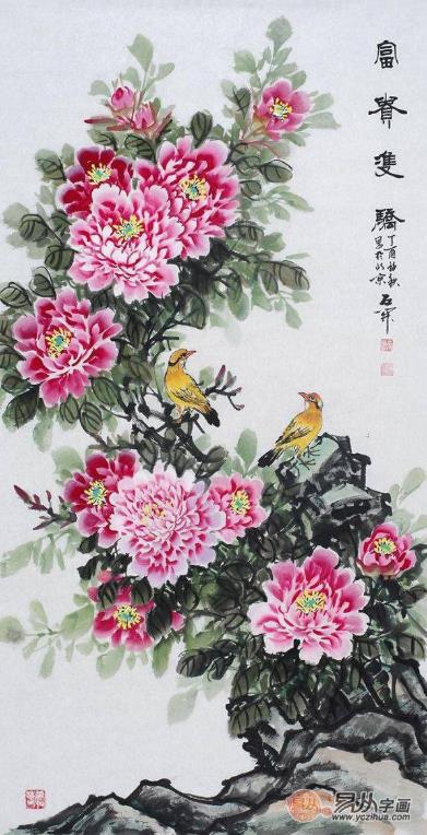 玄關裝飾畫掛什么好?名家手繪國畫作品掛家,吉祥又好看