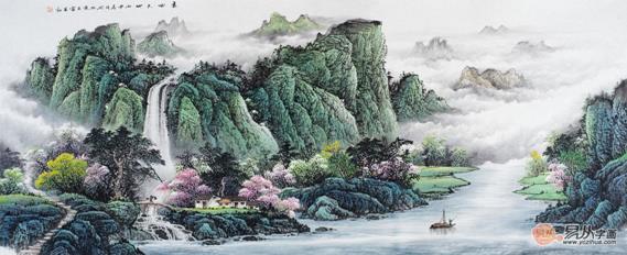 春山如詩 春風駘蕩---解析畫家王寧筆下作品春回大地