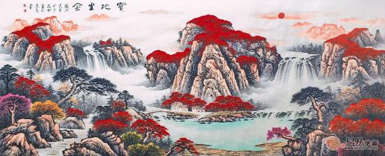 老年人家里適合掛什么畫 低調且沉穩的山水畫更合適