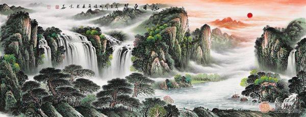 客廳掛什么畫 一幅山水畫瞬間提升家居規格