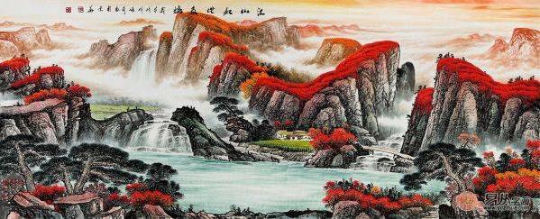 客廳掛什么畫 一幅山水畫瞬間提升家居規格