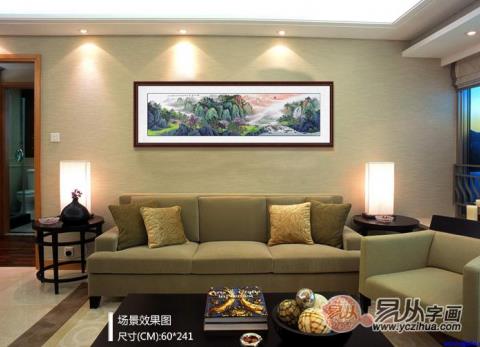 沙發背景墻畫學會這么搭,好看又有格調,令人艷羨!