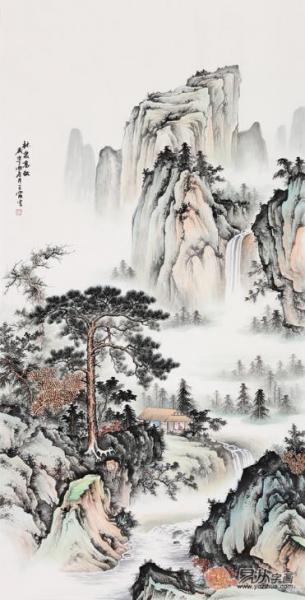 進門玄關裝飾畫選得好,客人一進門都驚呆了