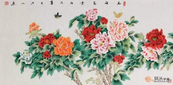 家居裝飾宜掛什么畫,一幅精美手繪花鳥國畫足以