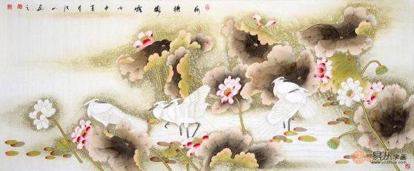 家居裝飾宜掛什么畫,一幅精美手繪花鳥國畫足以