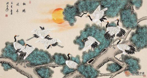 家居裝飾宜掛什么畫,一幅精美手繪花鳥國畫足以