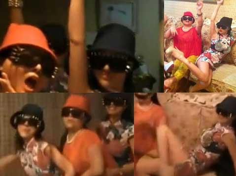 組圖：干露露版江南《style》摸胸部露內褲翹大腿，干露露干毛毛母女三人胸罩外穿超自high